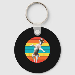 Dancing Dog Shirt - Dog Lover Vintage Funny Dancin Key Ring