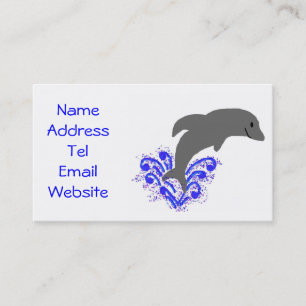 Dancing dolphin business cards