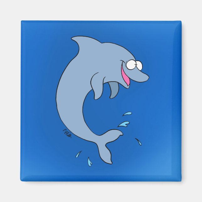 Dancing Dolphin Magnet (Front)