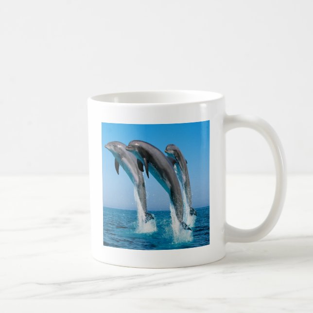 Dancing dolphins coffee mug (Right)