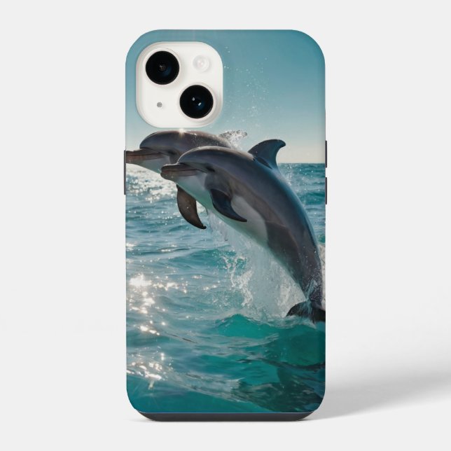 Dancing Dolphins iPhone Case (Back)