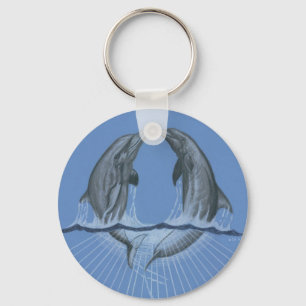 Dancing Dolphins Key Ring