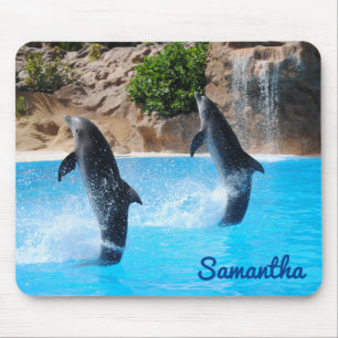 Dancing Dolphins Marine Life Mouse Mat