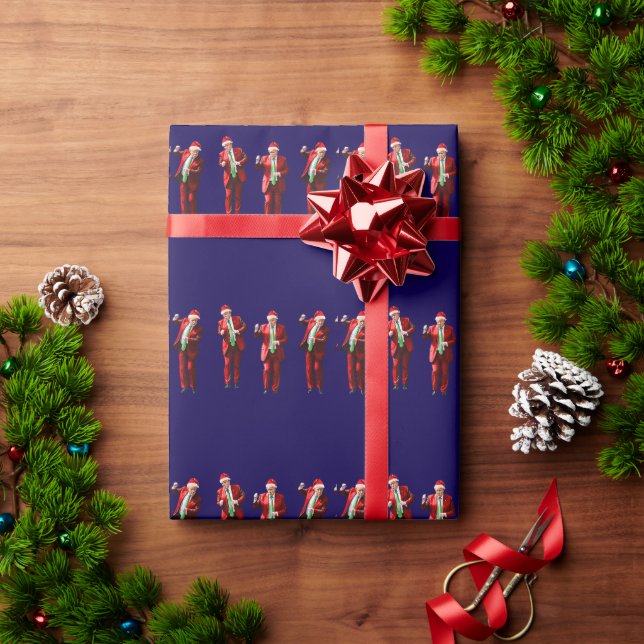 Dancing Donald Trump Christmas MAGA Wrapping Paper (Holiday Gift)