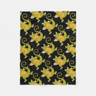 Dancing Dragon Fleece Blanket