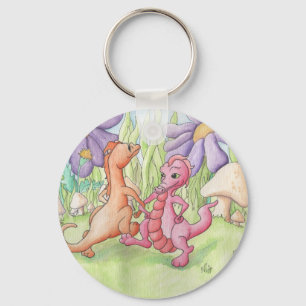 Dancing Dragons Key Ring