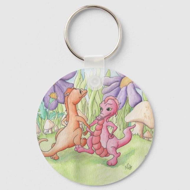 Dancing Dragons Key Ring (Front)