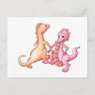 Dancing Dragons Postcard