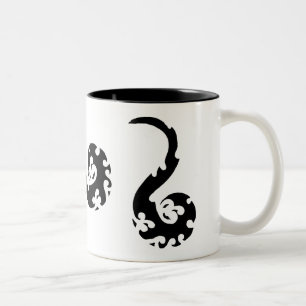 Dancing Dragons Two-Tone Coffee Mug