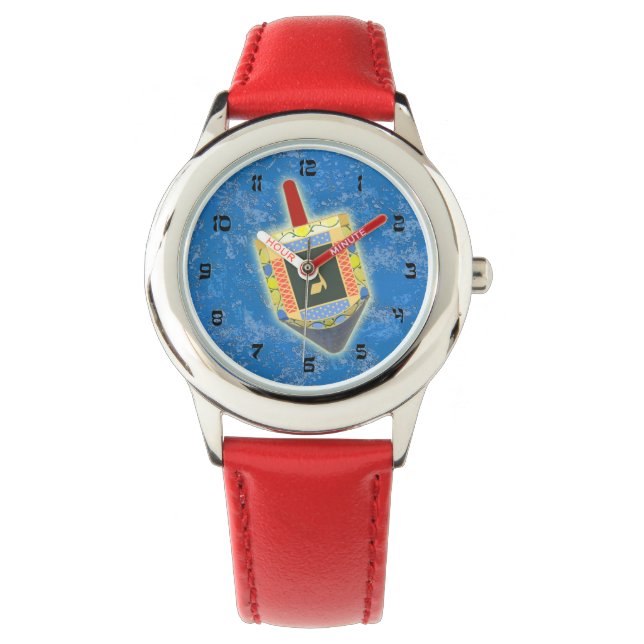 Dancing Dreidel for Hanukkah Watch (Front)