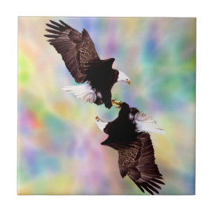 Dancing eagles tile
