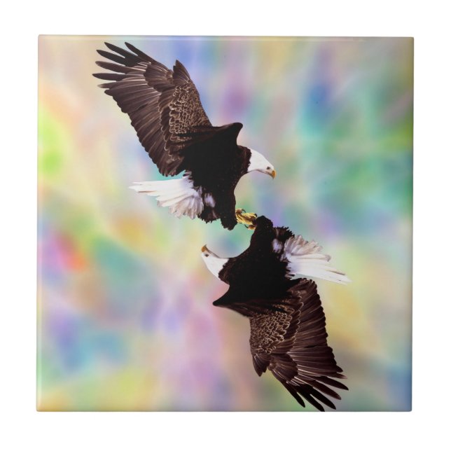 Dancing eagles tile (Front)