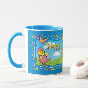 Dancing Easter Basket Ceramic Mug