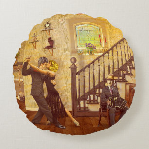 Dancing El Choclo a.k.a. The Tomboy Round Cushion