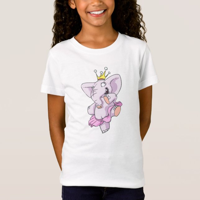 Dancing Elephant Princess T-Shirt (Front)