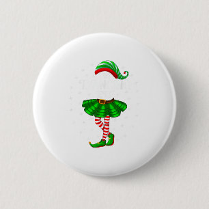 Dancing Elf Christmas Family Matching Women Girls  6 Cm Round Badge