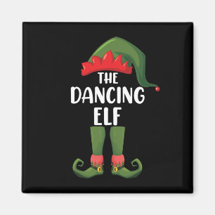 Dancing Elf Family Matching Group Christmas Party  Magnet