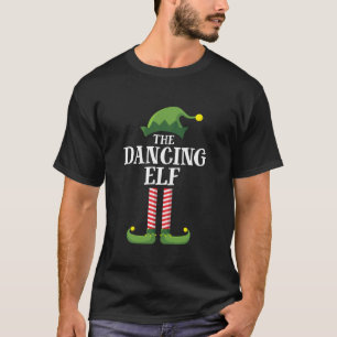 Dancing Elf Matching Family Group Christmas Party T-Shirt