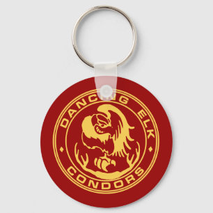 dancing elk condors key ring