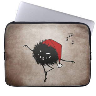 Dancing Evil Christmas Bug Laptop Sleeve