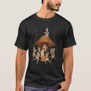 Dancing Fairies Magical Mushroom Design T-Shirt