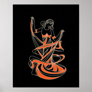 dancing fairy girl poster