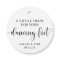 Dancing Feet Flip Flop Wedding Favour Tag