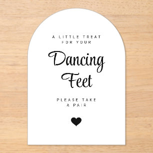 dancing feet wedding party Invitation,Flip Flops Acrylic Invitations