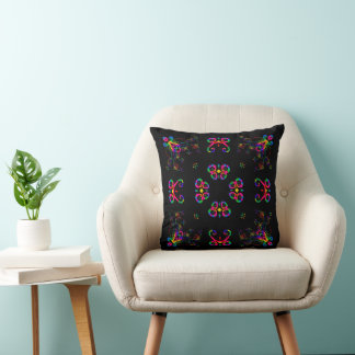 Dancing Fiesta Flowers Cushion