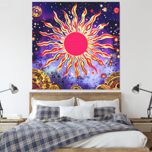 “Dancing Fire of the Cosmos” The Sun Canvas Print