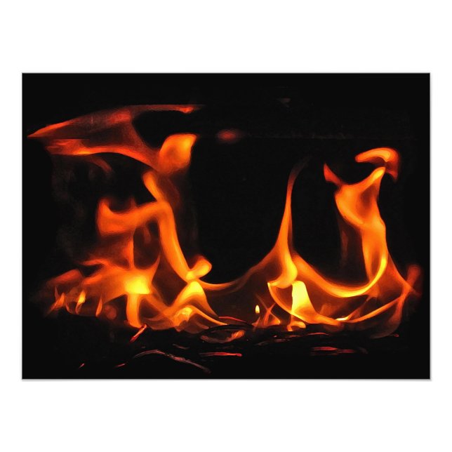 Dancing Fire Photo Print (Front)