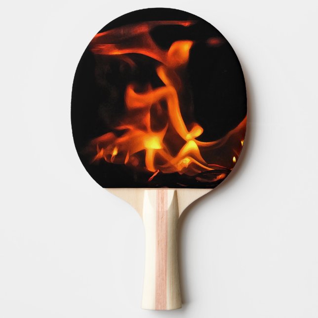 Dancing Fire Ping Pong Paddle (Front)