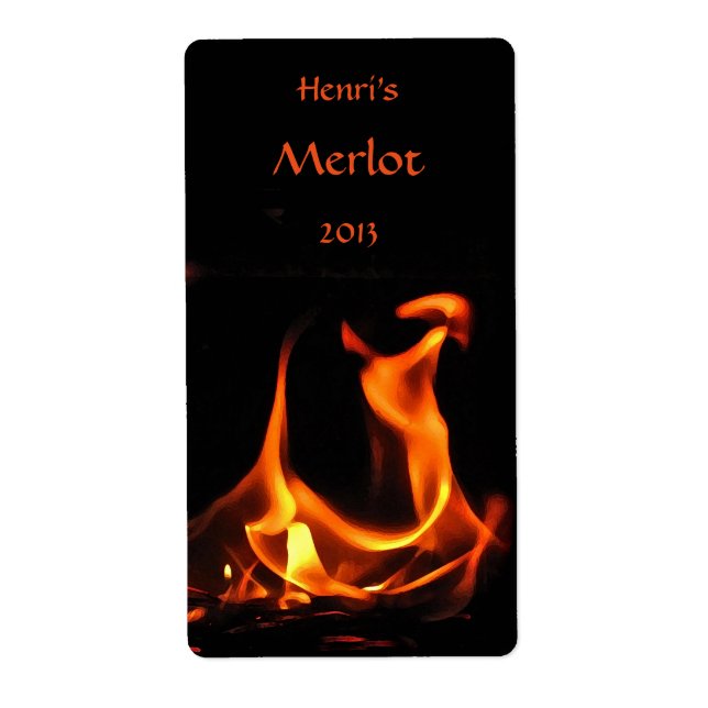 Dancing Fire Wine Labels (Front)