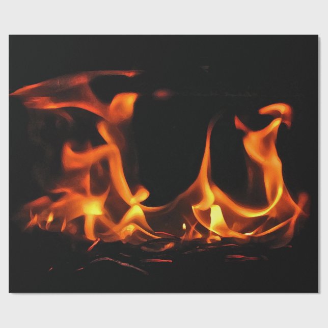 Dancing Fire Wrapping Paper (Flat)