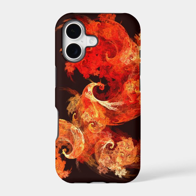 Dancing Firebirds Abstract Art (Back)