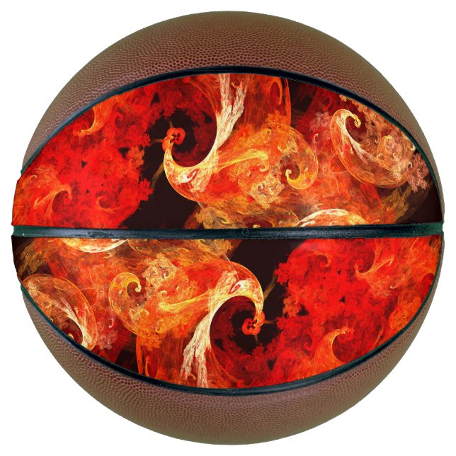 Dancing Firebirds Abstract Art Basketball (Front)