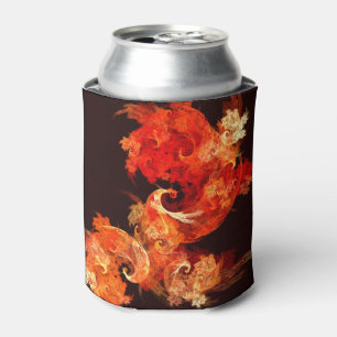 Dancing Firebirds Abstract Art Can Cooler