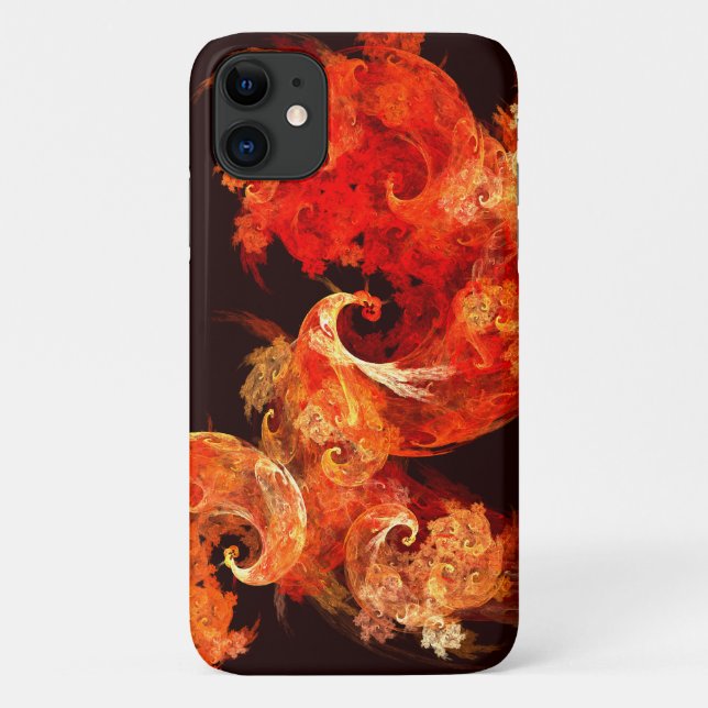 Dancing Firebirds Abstract Art Case-Mate iPhone Case (Back)