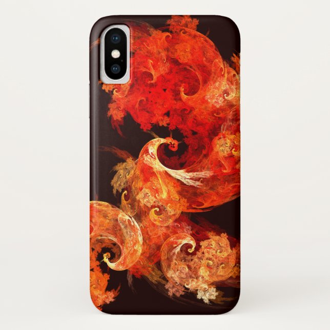 Dancing Firebirds Abstract Art Case-Mate iPhone Case (Back)