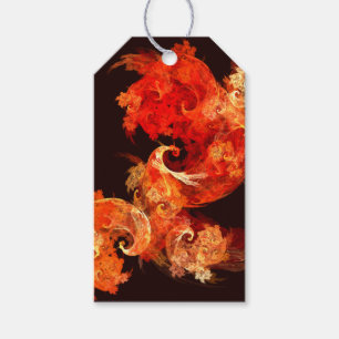 Dancing Firebirds Abstract Art Gift Tags