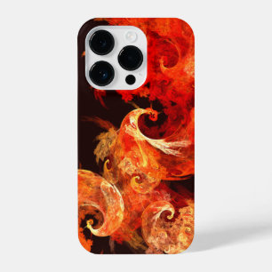 Dancing Firebirds Abstract Art iPhone 14 Pro Case