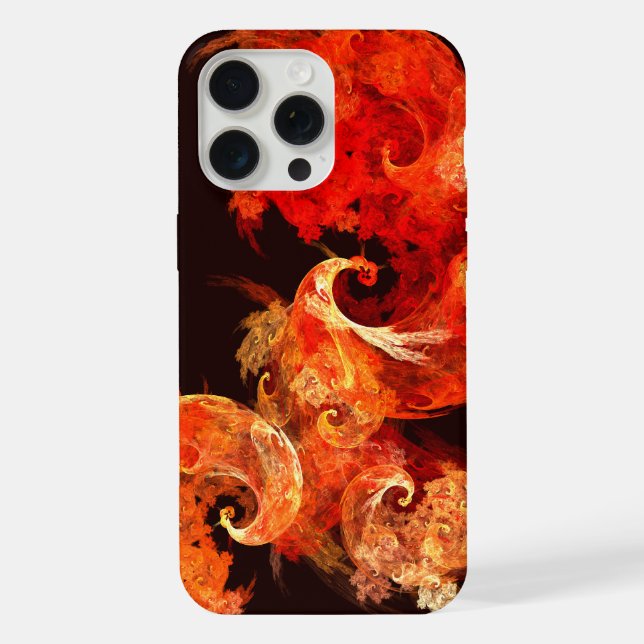 Dancing Firebirds Abstract Art iPhone Case (Back)
