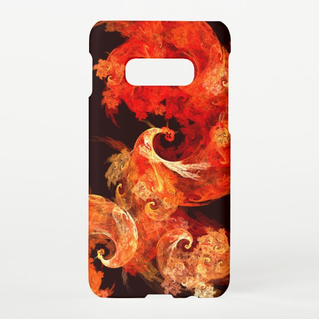 Dancing Firebirds Abstract Art Matte Samsung Galaxy Case (Back)