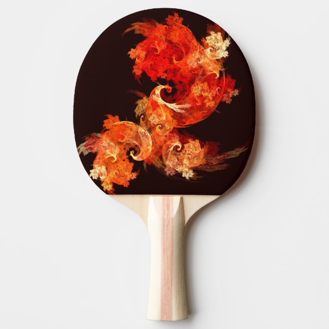 Dancing Firebirds Abstract Art Ping Pong Paddle (Front)