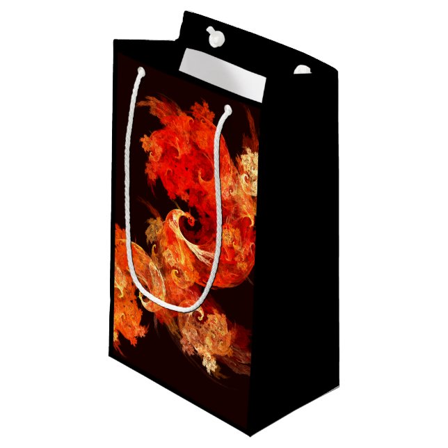 Dancing Firebirds Abstract Art Small Gift Bag (Front Angled)