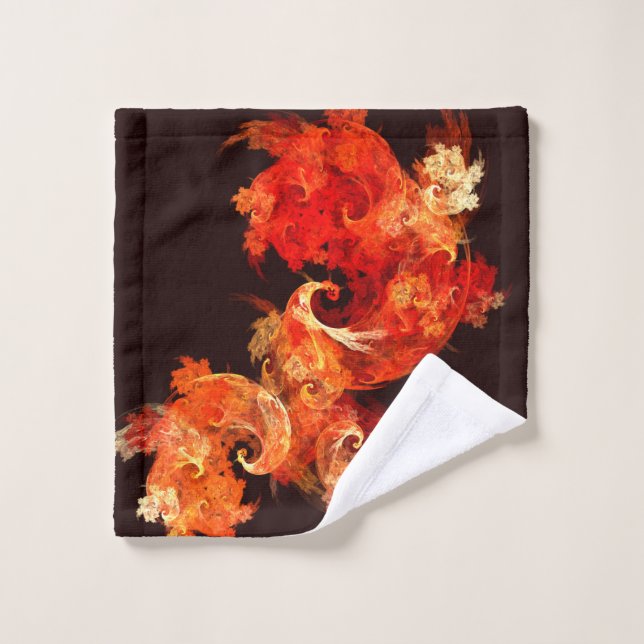 Dancing Firebirds Abstract Art Wash Cloth (Wash Cloth)