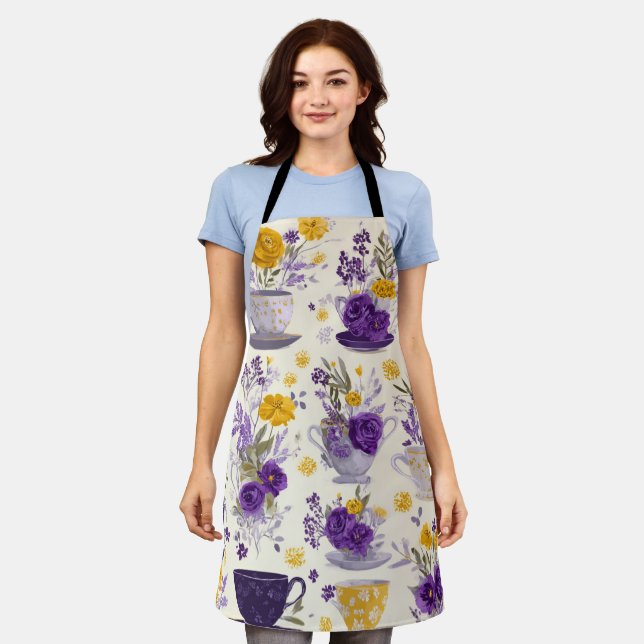 Dancing flower  apron (Worn)