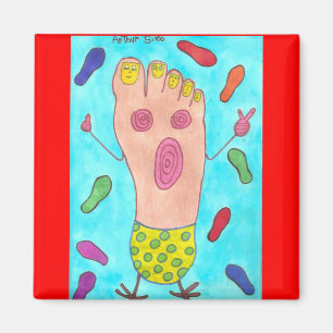 Dancing Foot Magnet