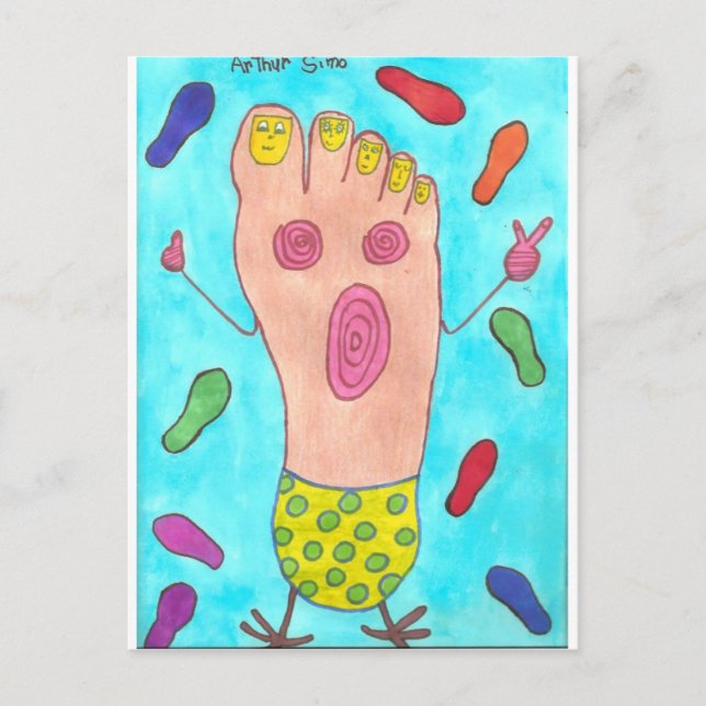 Dancing Foot Postcard (Front)