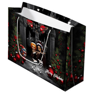 Dancing for christmas. large gift bag